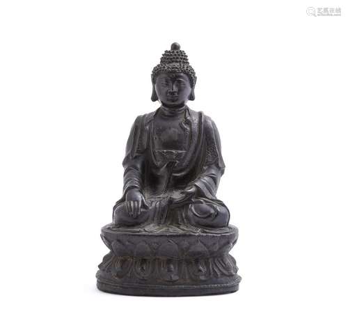 A Chinese bronze figure of Buddha