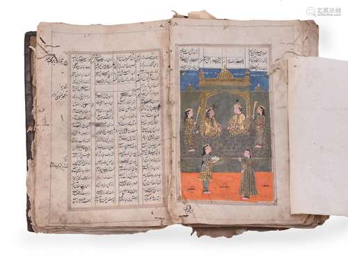 An illustrated copy of a section of Nizami's Khamsa