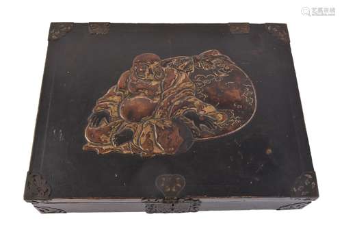 An Unusual Japanese Namban Style Lacquer Box