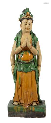 A very large Chinese Bodhisattva figure