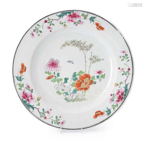 A Chinese Famille Rose dish