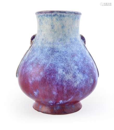 A Chinese flambé glazed vase