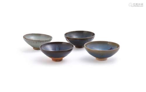 Four Chinese 'Jun' bowls