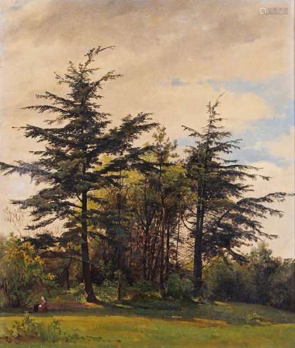 Léopold LEPRINCE (1800-1847) - Châtaignier près Thorigné Ann...