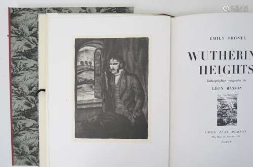 MASSON (Léon) & BRONTË (Emily). Wuthering heights. Paris, Je...