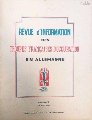 Revue d'information des troupes françaises d'occupation en A...