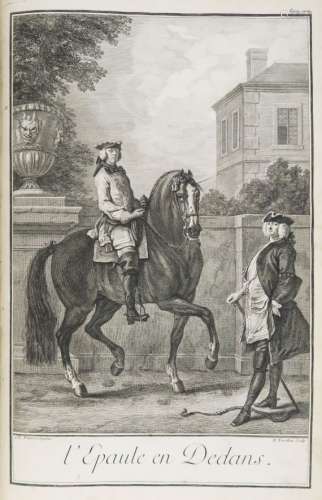 LA GUÉRINIÈRE (François Robichon de). École de cavalerie, co...