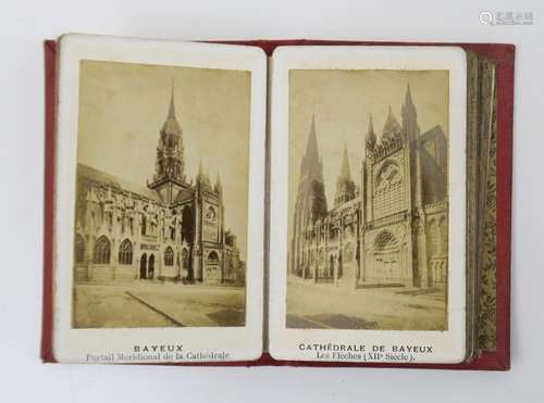 Normandie. Petit album (12 x 8 cm) de vues photographiques d...