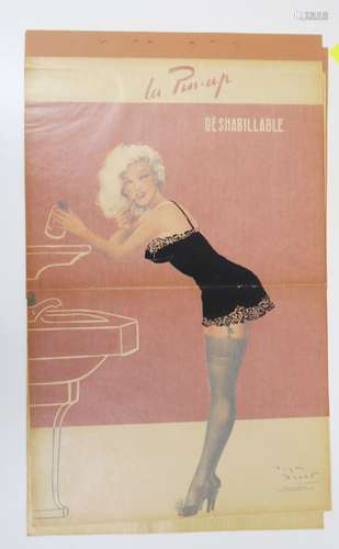 BRARD (Roger). Ensemble de 3 affiches de pin-ups 