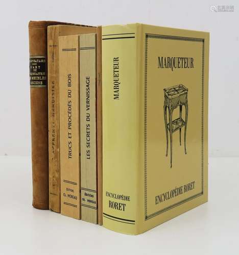 Lot. Ensemble de 6 volumes sur la menuiserie et l'ébénisteri...