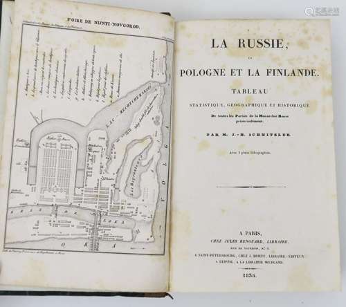 SCHNITZLER (J.H.). La Russie, la Pologne et la Finlande. Tab...