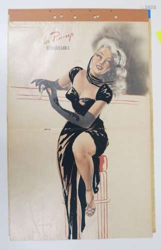 BRARD (Roger). Ensemble de 3 affiches de pin-ups 