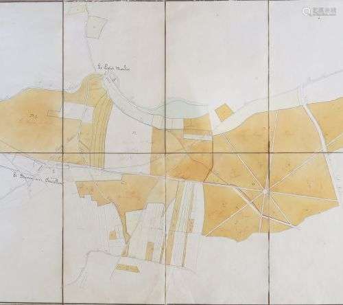 Normandie. Plan des terres, pâtures et bois de Mr. Lefèbvre,...