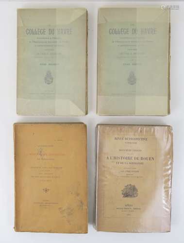 Normandie. Ensemble de 3 ouvrages (4 volumes) : FERON (A.), ...