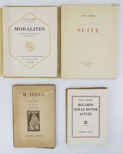 VALÉRY (Paul). Suite. sl, Paul Hartmann, 1930. In-4 broché, ...