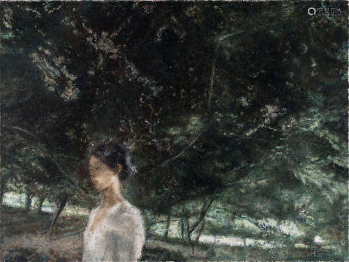 王岱山（b.1981） 2016年作 公园之六 布面油画