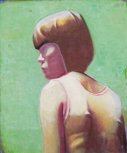 唐永祥（b.1977） 2013年作 回头看的女生 布面油画