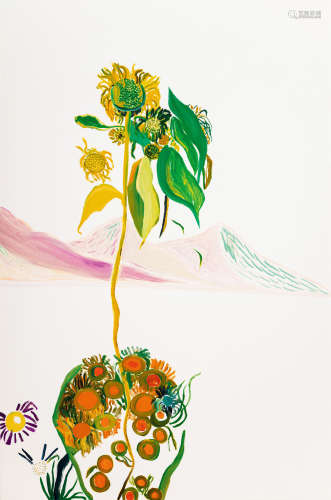 王俊杰（1984～2019，加拿大） 2017年作 白光 布面油画