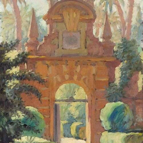 José Martinez de Cid (1904-1986), Porte des Jardins de l'Alc...