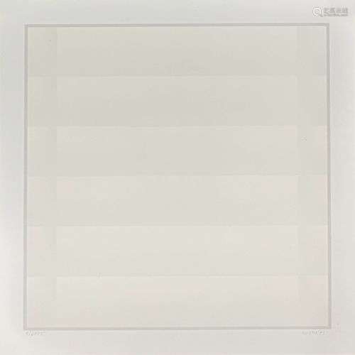 Raimund Girke (1930-2002), composition minimaliste, sérigrap...