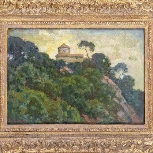 Hermann Gattiker (1865-1951), Tour de Portofino, huile sur t...