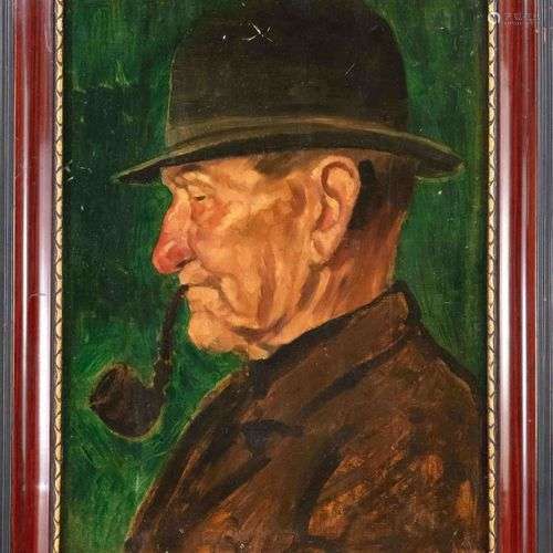 Gerhard Janssen (1863-1931, peintre de Düsseldorf. Tête de p...