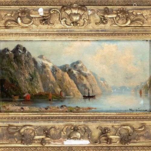 M. Wuerz, peintre non identifié fin du 19ème siècle, paysage...