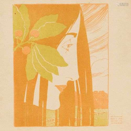 Koloman Moser (1868-1918), ''Ein dekorativer Fleck in Roth u...