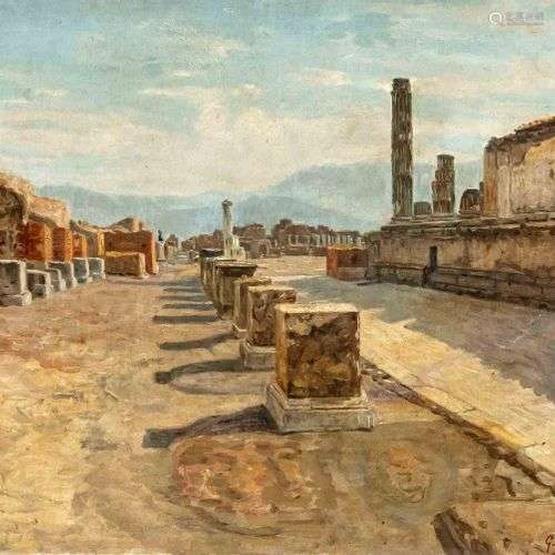 Giuseppe Ferrarini (1846- ?), Ital. Peintre, ''Il Zara Civil...