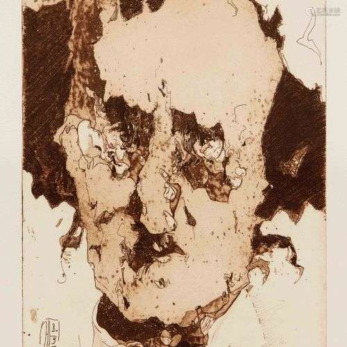Horst Janssen (1929-1995), ''Edgar Allan Poe / nevermore'', ...
