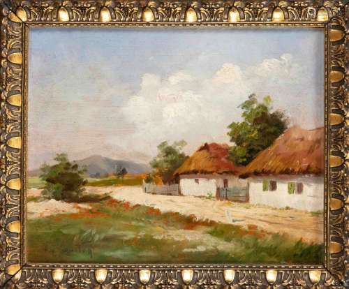 signé Agoston, probablement peintre paysagiste hongrois 1ère...