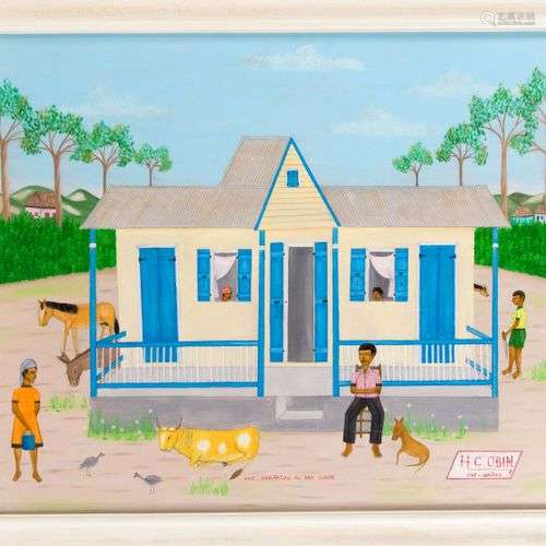 Henri Claude Obin (1949-2000), peintre haïtien, qui a dépein...