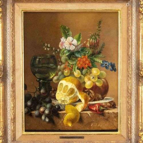 Elisabeth Joanna KONING (1816-1888), peintre de fleurs néerl...