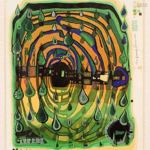 Friedensreich Hundertwasser (1928-2000), ''Sad not so sad is...