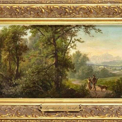 Josef Burgaritzky (1836-1890), peintre paysagiste autrichien...