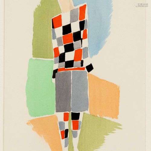 Sonia Delaunay (1885-1979), dessin de costume de ''Robes poè...