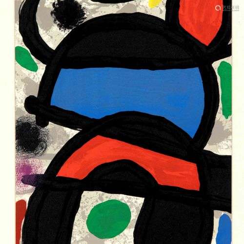 Joan Miró (1893-1983), lithographie en couleurs tirée de Der...