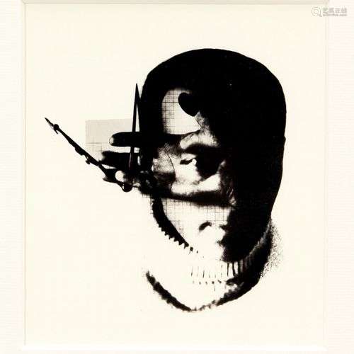 El Lissitzky (1890-1941), après, autoportrait, tirage de Gri...