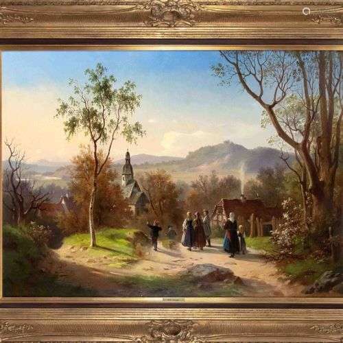 Eduard Stiegel (1818-1879), peintre paysagiste hessois, a ét...
