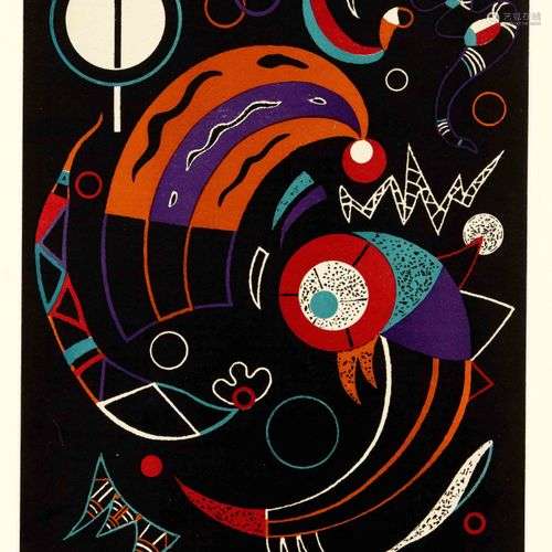 Wassily Kandinsky (1866-1944), ''Comètes'', lithographie en ...