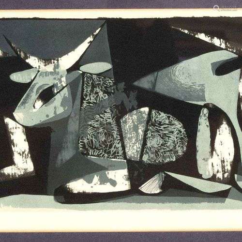 Gerhard Matzat (1921-1994), Bulls, sérigraphie couleur sur p...