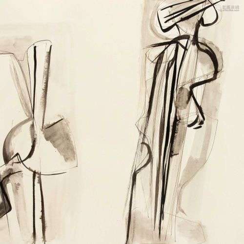 Giancarlo Sangregorio (1925-2013), o.T., dessin original à l...