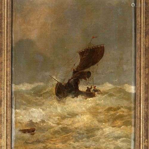 W. Jungmann, peintre de marine fin du 19ème siècle, petit ba...