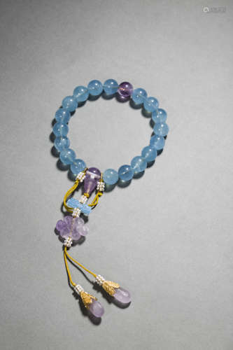 Aquamarine Holding Bracelet from Qing