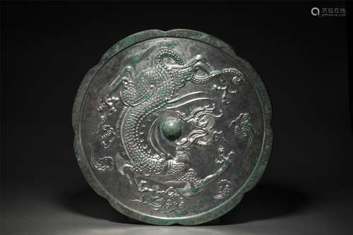 Bronze Mirror with Inscription from Tang