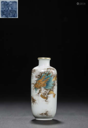 Kiln Snuff Bottle from Qing