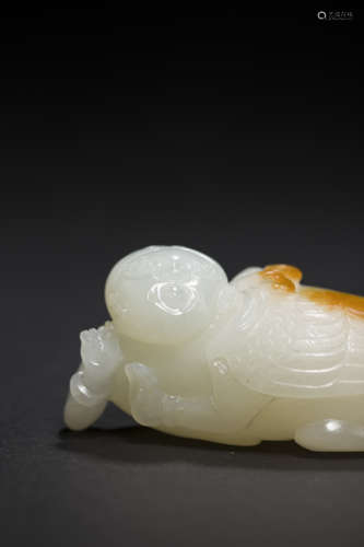 Jade Ornament in Child form from Liao