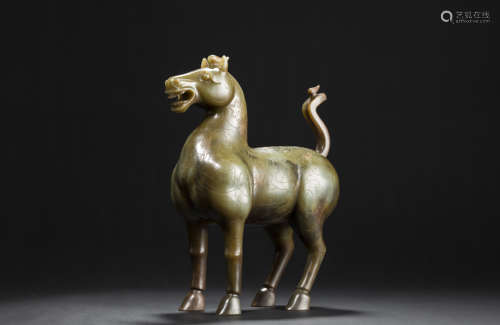 Jade Ornament in Horse form from Han