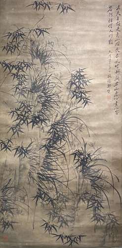 INK PAINTING OF BAMBOO AND ORCHID, ZHENG BANQIAO