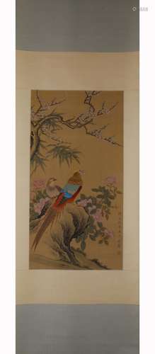 PAINTING OF BIRD AND FLOWER, YU FEI' AN